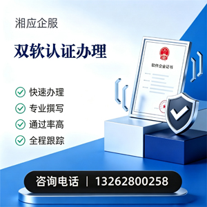 海南双软认证申报服务