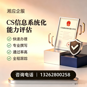 海南CS信息系统化能力评估申报服务
